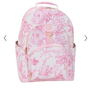 LoveShackFancy Pink Floral Kids Backpack